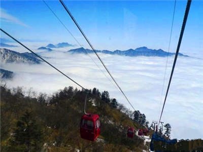 西嶺雪山景區(qū)游覽圖